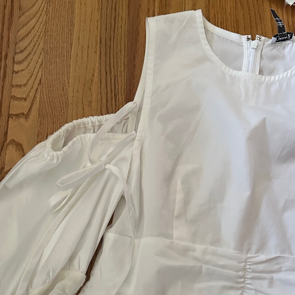 NWT Loewe White Ruched Sleeve Blouse - Picture 4 of 12
